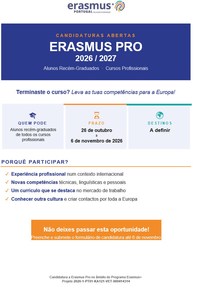 Erasmus 2026 2027 PRO