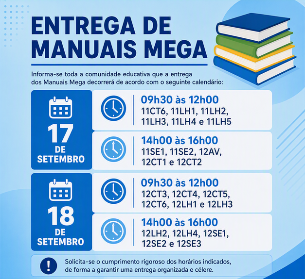 entrega manuais escolares 17 18set2026