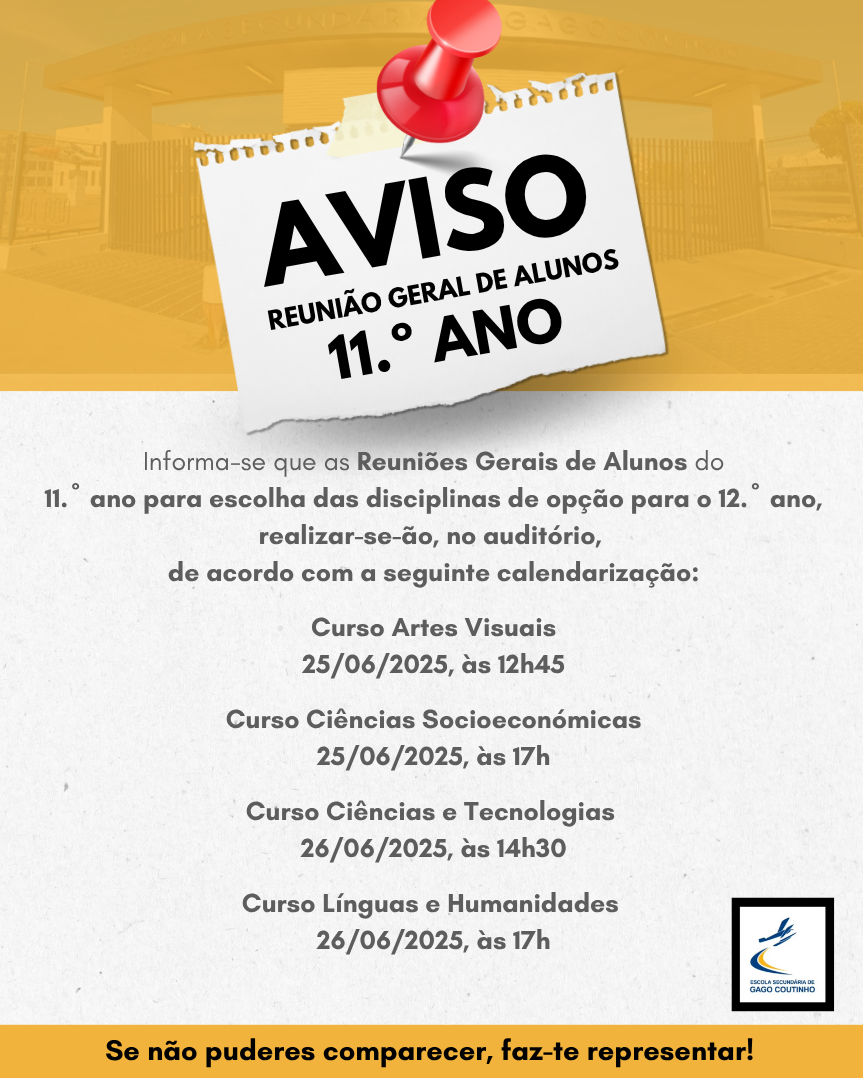 Reunioes Opcoes 12º ano 2025-2026